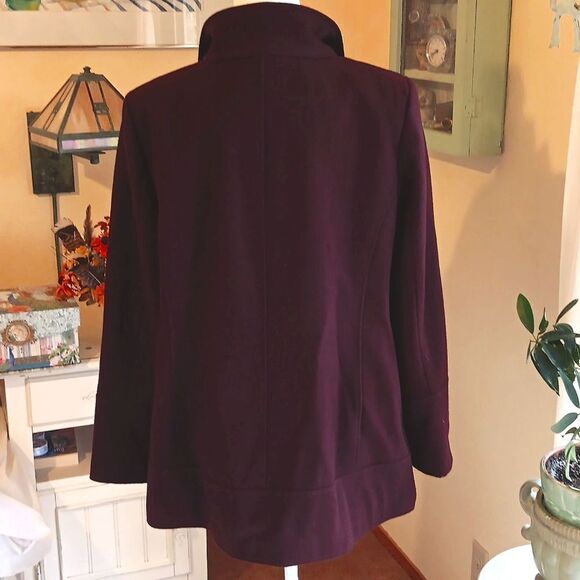 Guess Wool Moto/Pea Coat wirh Zippers - Picture 7 of 14